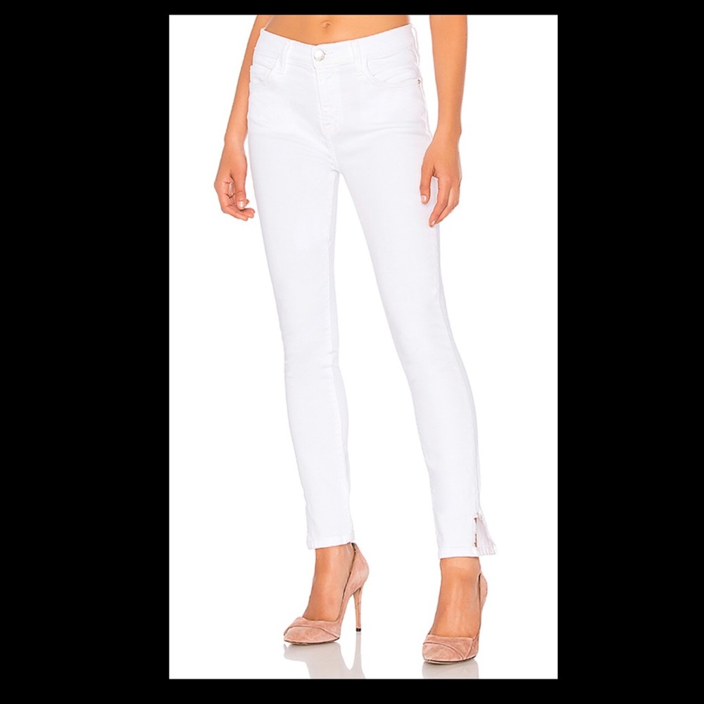 Current Elliot White Stiletto Jeans
